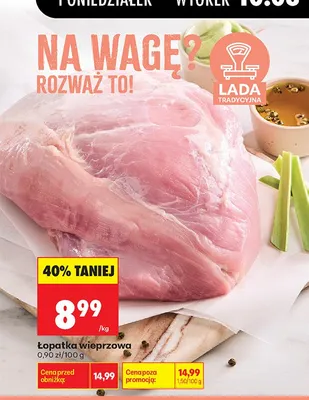 Łopatka wieprzowa promocja w Biedronka