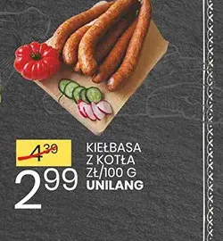 Kiełbasa z kotła Unilang promocja w Wafelek