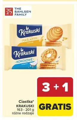 Ciastka Krakuski maślane promocja w Carrefour