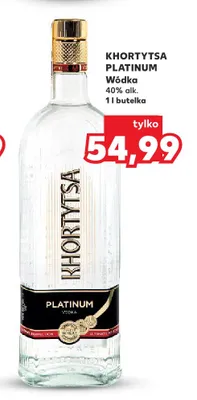 Wódka Khortytsa Platinum promocja w Kaufland