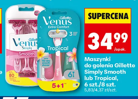 Maszynki do golenia Gillette Simply Smooth promocja w Biedronka