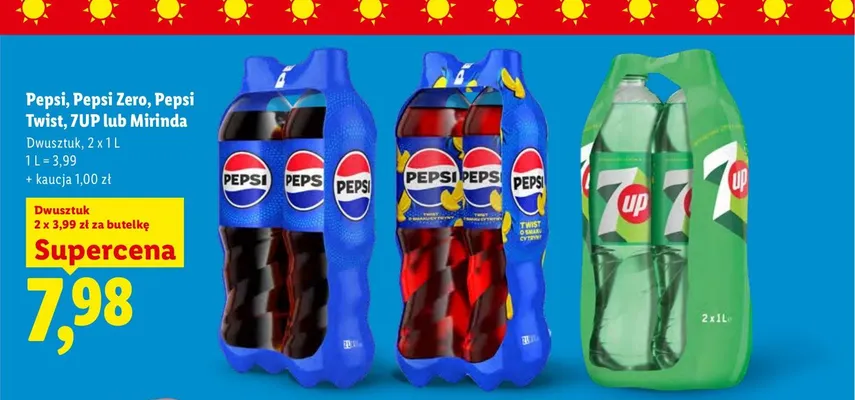 Napój gazowany 7UP 2-pak promocja w Lidl