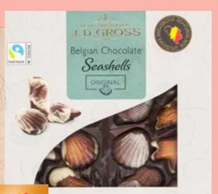 Praliny Belgian Schocolate Seashells promocja w Lidl