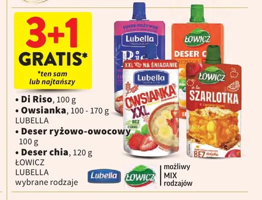 Deser ryżowo-owocowy Łowicz promocja w Intermarche