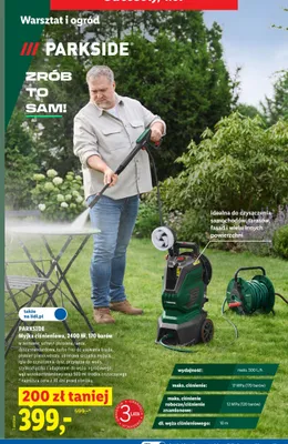 Myjka ciśnieniowa Parkside 2400W promocja w Lidl