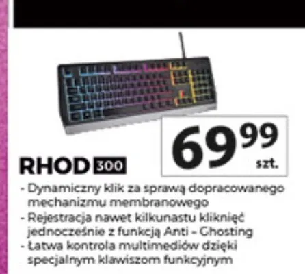 Klawiatura mechaniczna RHOD 800 promocja w Auchan