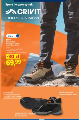 Skórzane buty trekkingowe męskie Crivit promocja w Lidl