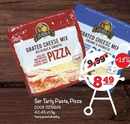 Ser Tarty Pasta Pizza Dziugas promocja w Arhelan