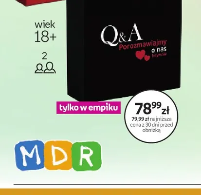 Gra Q & A Porozmawiajmy o nas Intymnie promocja w Empik