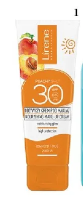 Krem pod makijaż Lirene Sun SPF30 Peachy Shot promocja w Hebe