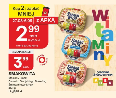 Margaryna Smakowita maślany smak promocja w Chorten