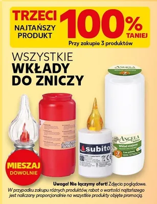 Wkłady do zniczy promocja w Kaufland