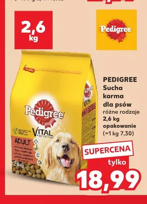 Sucha karma dla psów Pedigree promocja w Kaufland