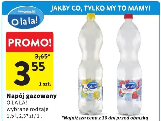 Napój gazowany woda promocja w Intermarche