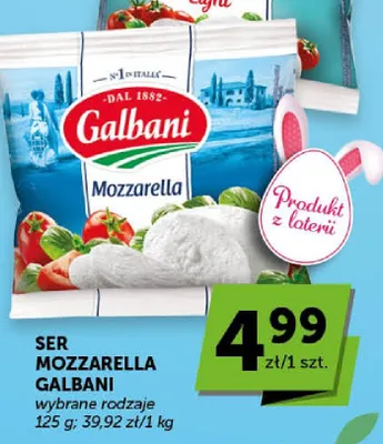 Ser Mozzarella wybrane rodzaje promocja w ABC