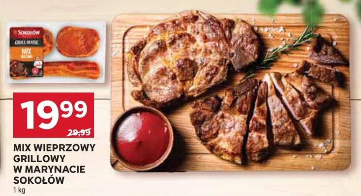 Mix wieprzowy grillowy w marynacie Sokołów promocja w Stokrotka