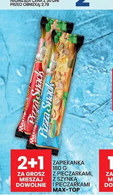 Zapiekanka z szynką i pieczarkami Max-Top promocja w Wafelek