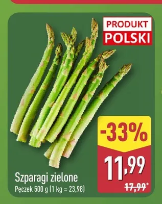 Szparagi zielone promocja w Aldi