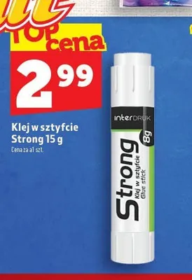 Klej w sztyfcie Strong Interdruk promocja w TOPAZ
