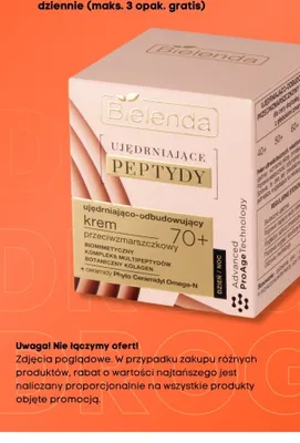 Krem do twarzy ujędrniające peptydy 70+ promocja w Kaufland