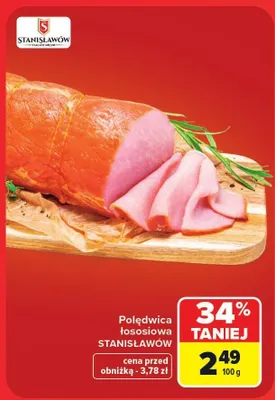 Polędwica łososiowa Stanisławów promocja w Carrefour