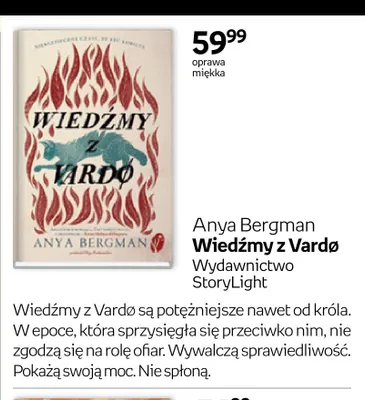 Książka Wiedźmy z Vardø Anya Bergman promocja w Empik
