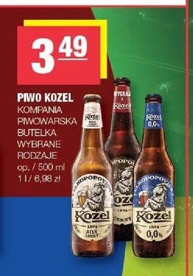 Piwo bezalkoholowe Kozel promocja w SPAR