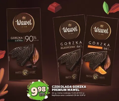 Czekolada gorzka premium promocja w Stokrotka