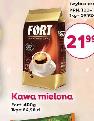 Kawa mielona Fort promocja w Bliski