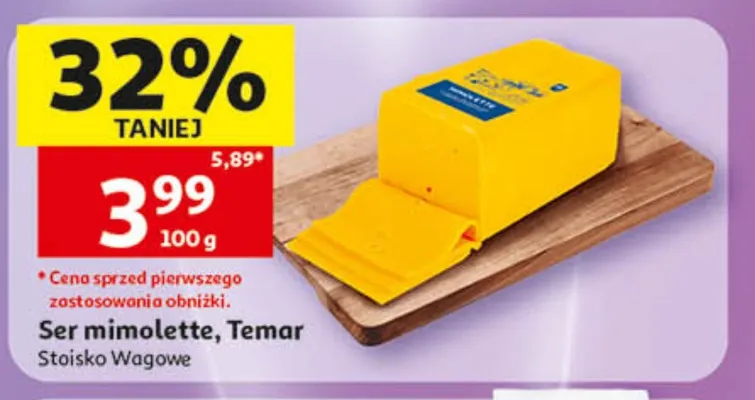 Ser mimolette Temar promocja w Auchan