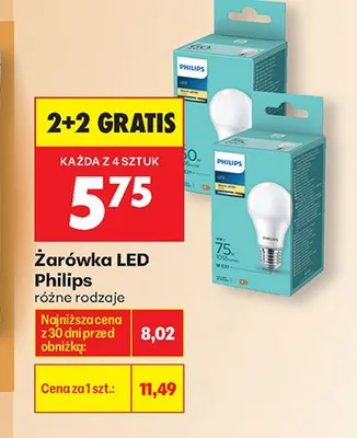 Żarówka LED Philips promocja w Biedronka