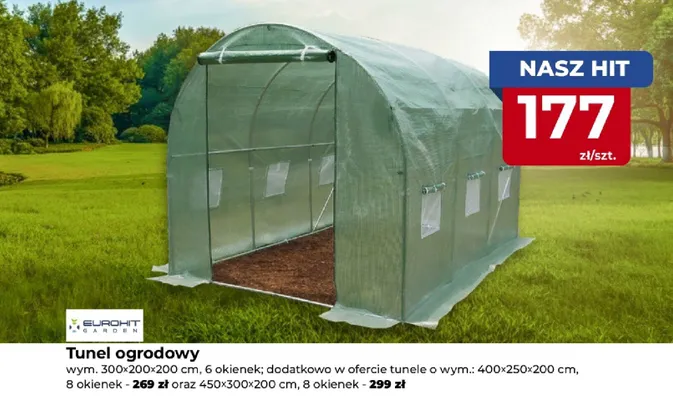 Tunel ogrodowy promocja w PSB Mrówka