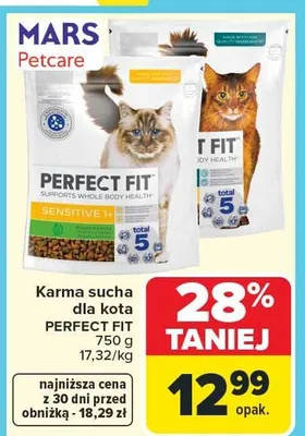Karma sucha dla kota promocja w Carrefour Market