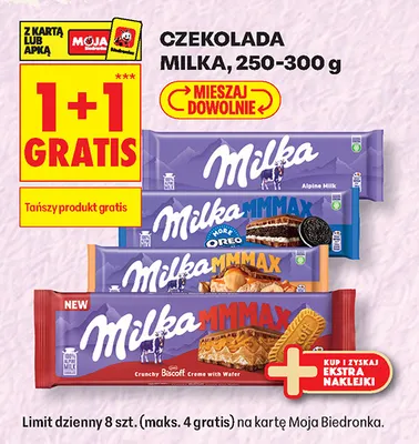 Czekolada Milka MMMAX Crunchy Biscoff promocja w Biedronka