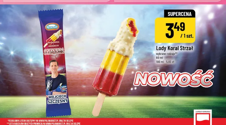 Lody Koral Strzał promocja w POLOmarket