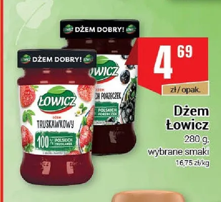 Dżem Łowicz z czarnych porzeczek promocja w Premium Nasz Sklep