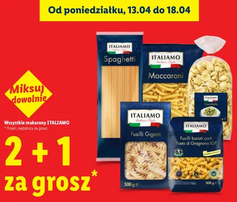 Makaron Maccaroni promocja w Lidl