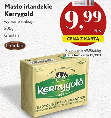 Masło irlandzkie wybrane rodzaje promocja w Market Point