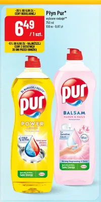 Płyn do mycia naczyń Pur Power Lemon promocja w POLOmarket