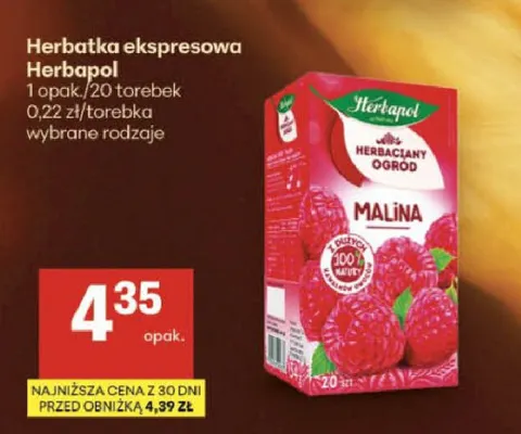 Herbatka ekspresowa Herbapol promocja w Delikatesy Centrum