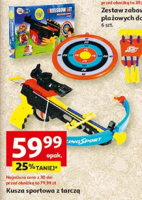 Kusza sportowa z tarczą promocja w Auchan