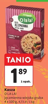 Kasza jęczmienna wiejska gruba O la la! 4-pak promocja w Intermarche