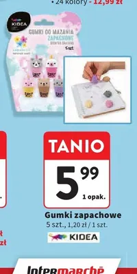 Gumki zapachowe Kidea 5 szt. promocja w Intermarche