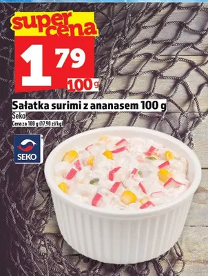 Sałatka surimi z ananasem Seko promocja w TOPAZ