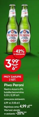 Piwo Peroni Nastro Azzurro promocja w Żabka