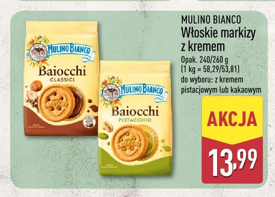 Włoskie markizy z kremem kakaowym Mulino Bianco promocja w Aldi