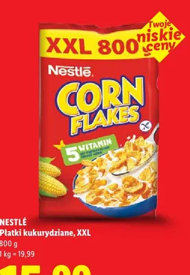 Płatki kukurydziane Nestlé Corn Flakes XXL promocja w Lidl