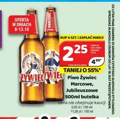 Piwo Żywiec Marcowe promocja w Delfin