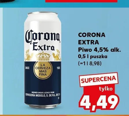 Piwo Corona Extra promocja w Kaufland