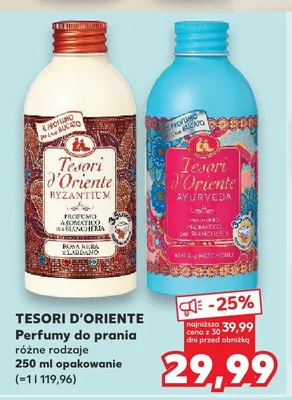Perfumy do prania Tesori d'Oriente Ayurveda promocja w Kaufland